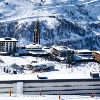 Vue de la station des Menuires